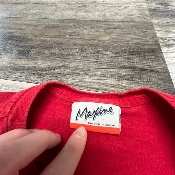 Vintage 90s Maxine Im‎ Proud To Be An American Mens XL Funny Patriotic T-Shirt - Picture 5 of 9